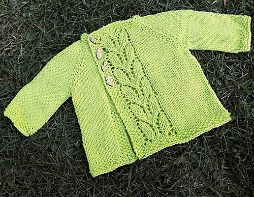 Free knitting pattern for Leaf Love baby cardigan and more baby cardigan knitting patterns