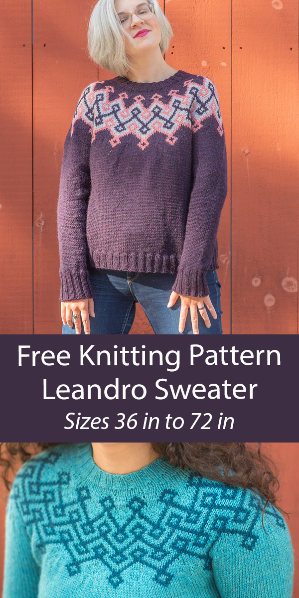Free Sweater Knitting Pattern Leandro Sweater