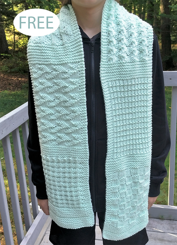 Free Learn-to-Knit Scarf Knitting Pattern