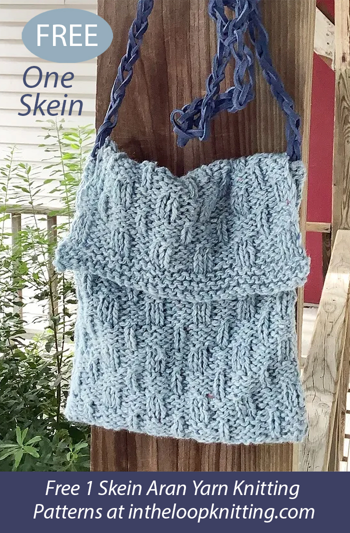 Free One Skein Crossbody Bag Knitting Pattern
