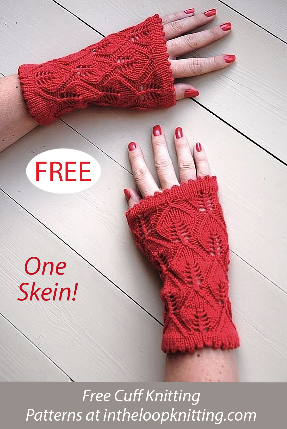 Free Leaving Cuffs Knitting Pattern