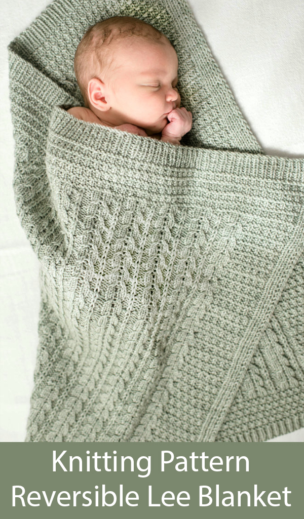 Knitting Pattern for Reversible Lee Blanket