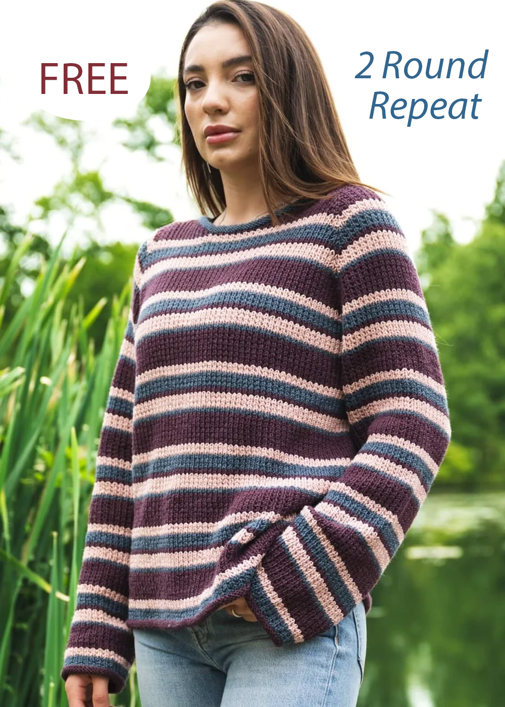 Free Leeward Pullover Broken Rib Knitting Pattern