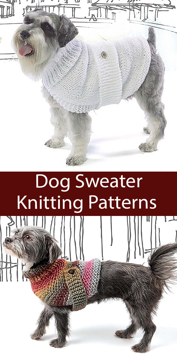 Dog Sweater Knitting Pattern Dog Coats