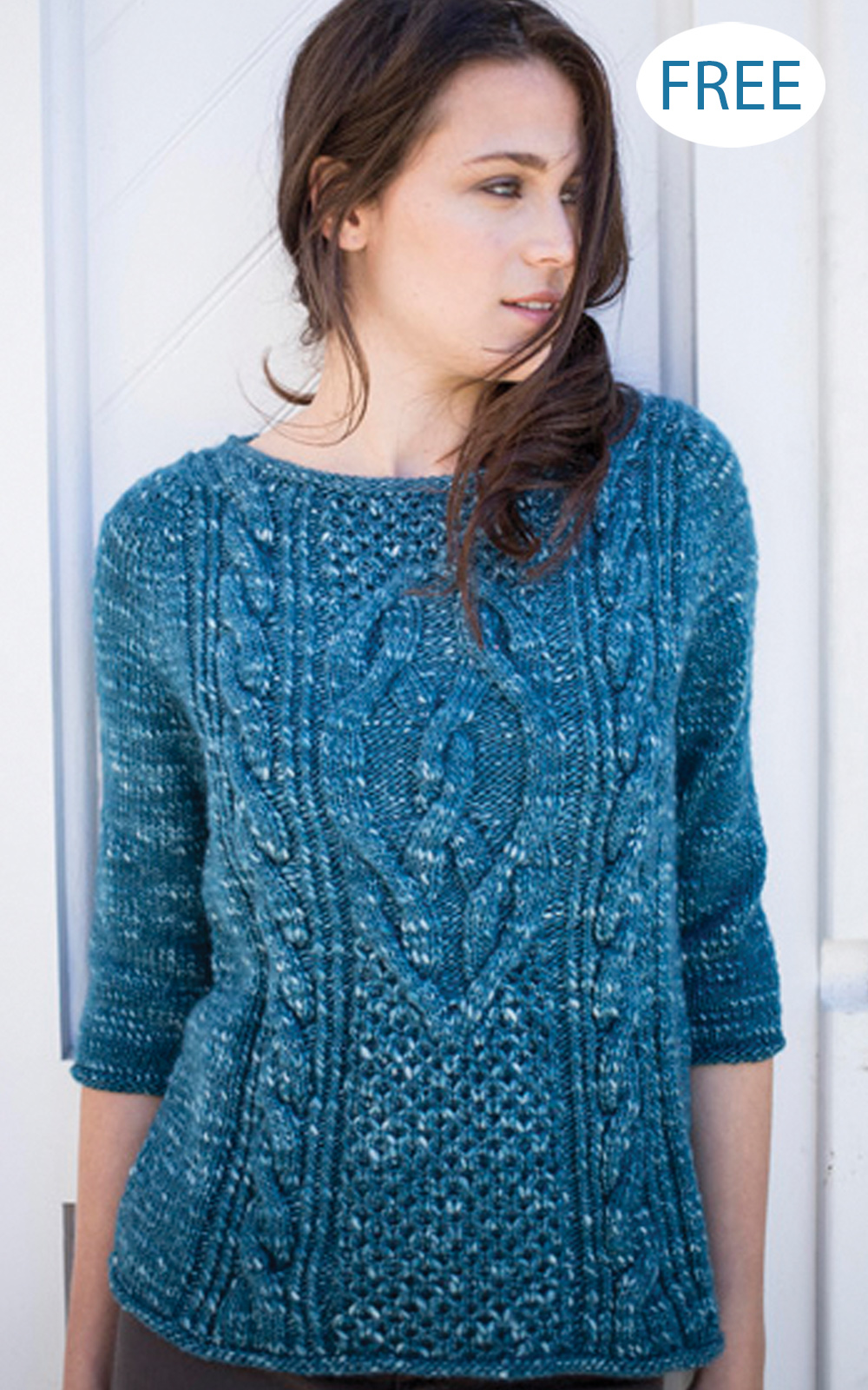 Free Knitting Pattern for Lempster Sweater by Norah Gaughan 