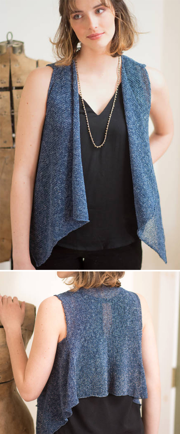 Free Knitting Pattern for Easy Leni Vest