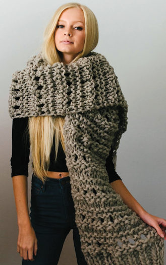Knitting Pattern for Leo Scarf