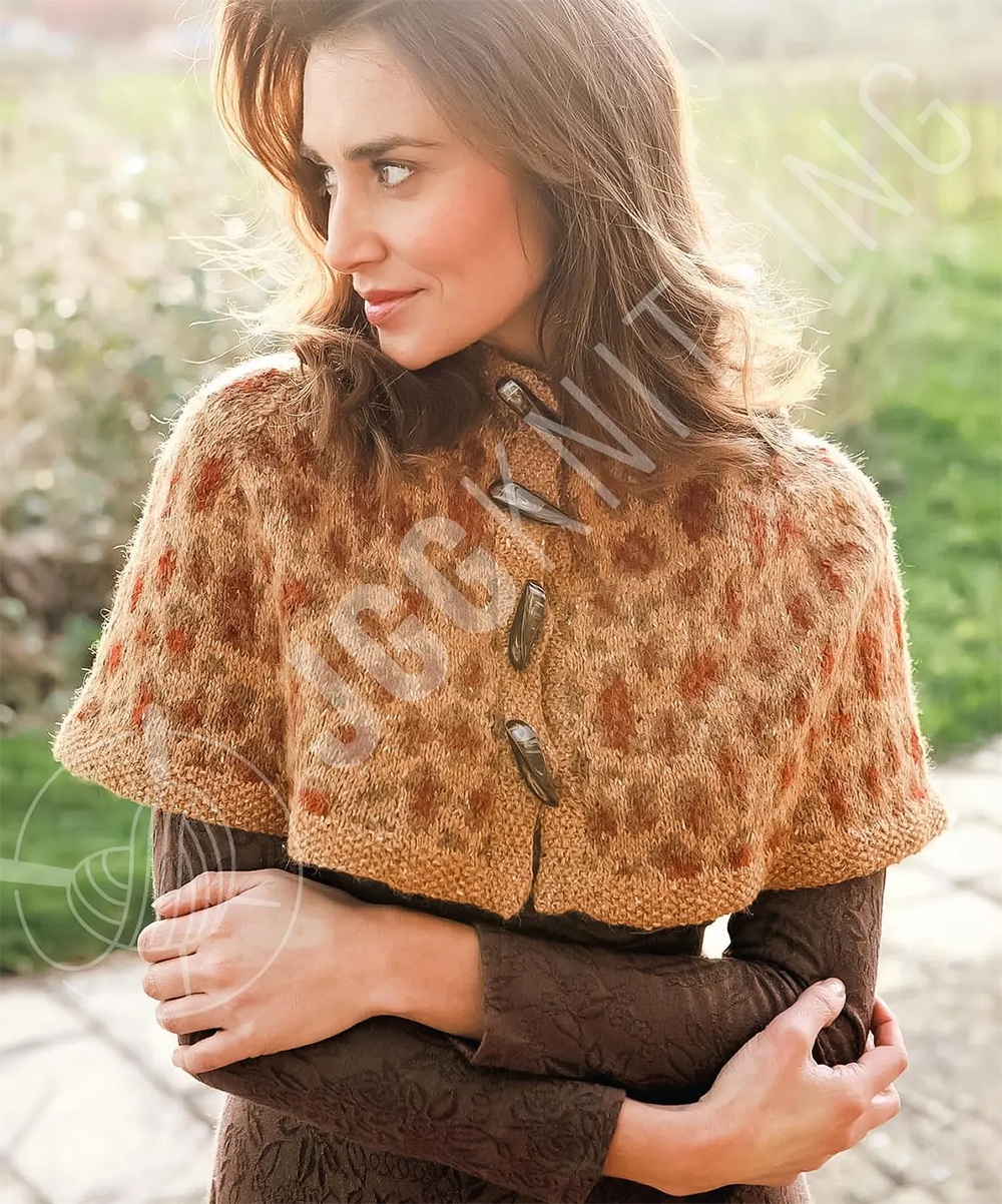 Leopard Capelet Knitting Pattern Sabor 