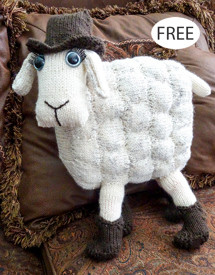 Free Lester the Leicester Sheep Knitting Pattern