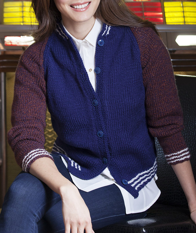 Free Knitting Pattern for Letterman Jacket