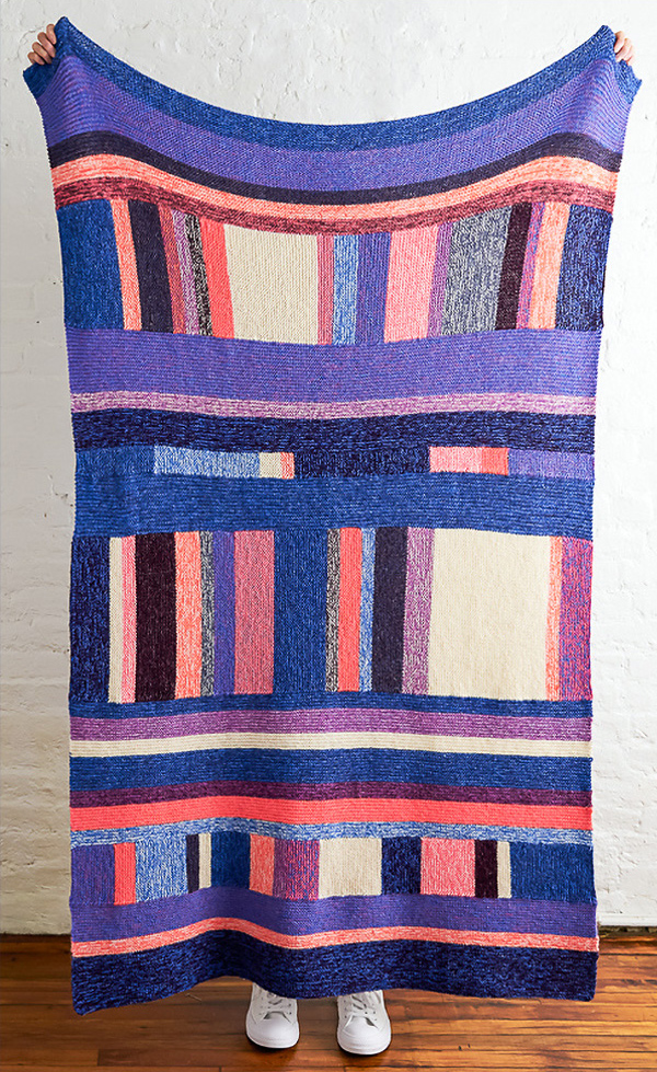 Free Knitting Pattern for Library Baby Blanket or Throw