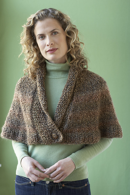 Free knitting pattern for Library Capelet