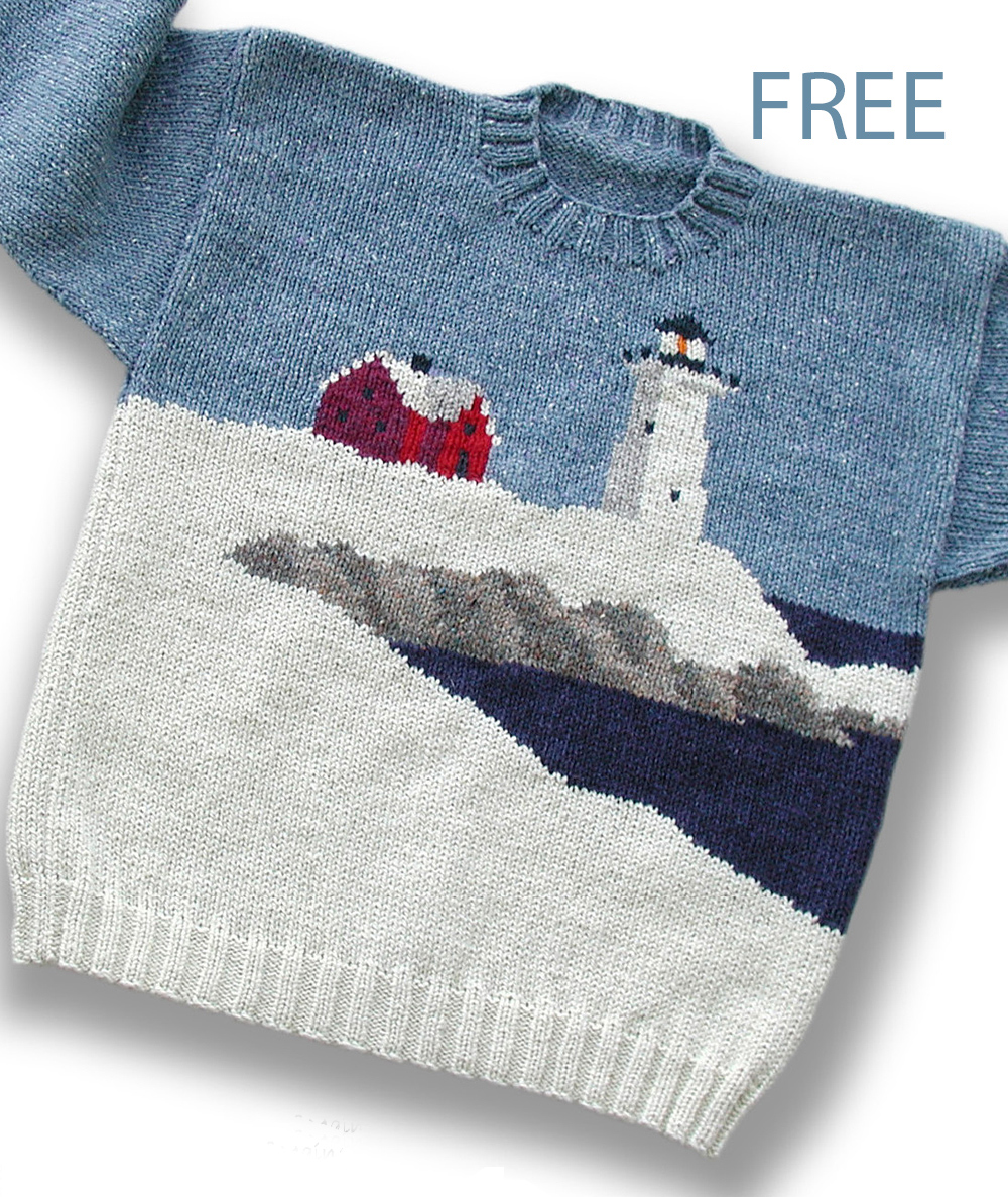 Free Lighthouse Sweater Knitting Pattern