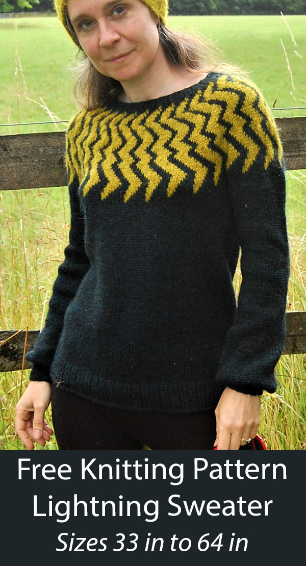 Free Knitting Pattern Lightning Sweater