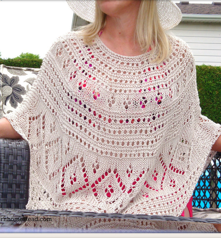 Free Knitting Pattern for LiGitana Poncho