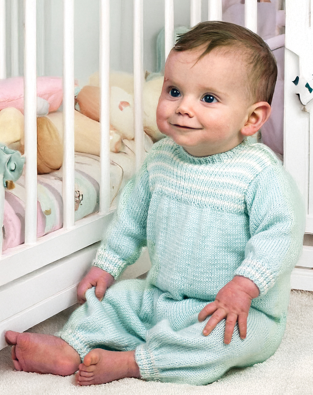 Free L’il Romper Onesie Knitting Pattern