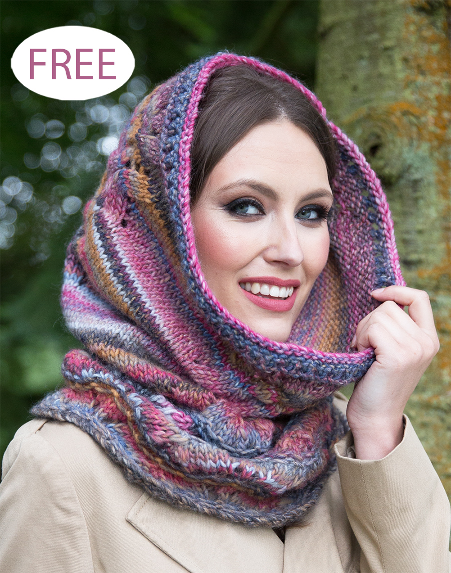 Free Hood Knitting Pattern Lila Cowl