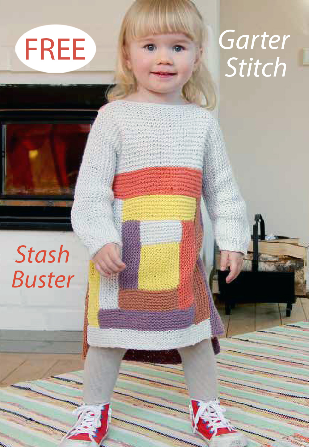 Free Children's Knitted Dress  Knitting Pattern