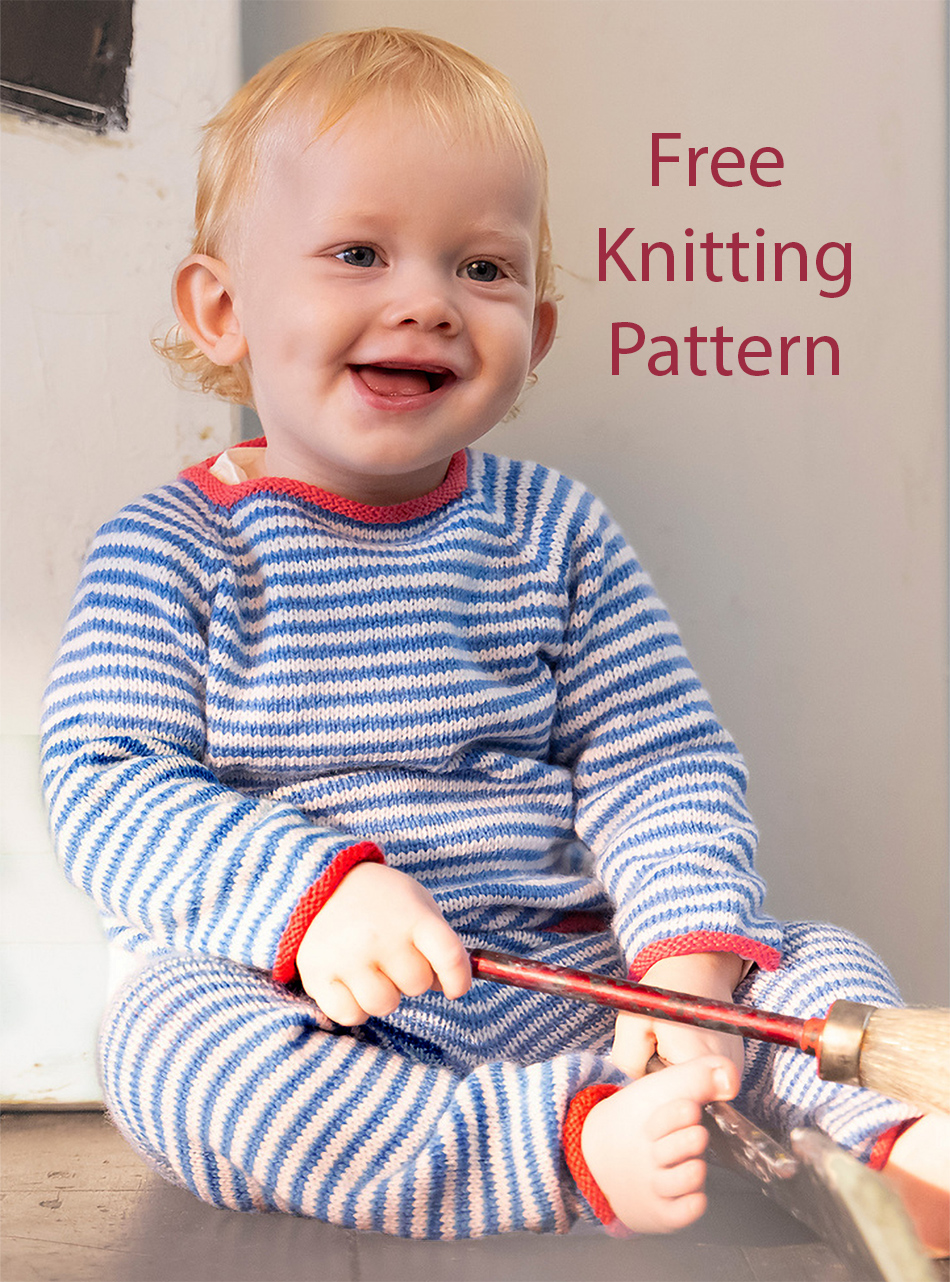 Free Baby Little Stripe Pants Knitting Pattern