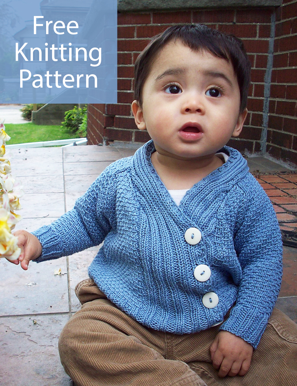 Baby Wrap Cardigan Knitting Pattern 