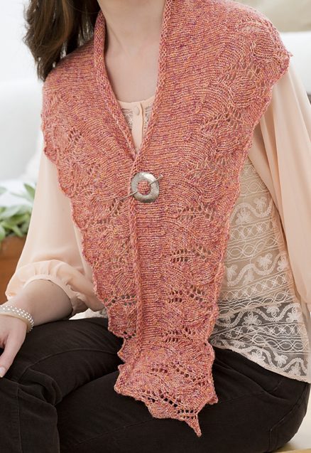 Free Knitting Pattern Lily Crescent Shawlette