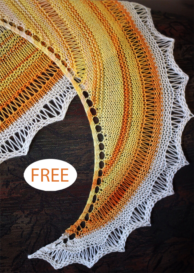 Free Limerick Crescent Shawl Knitting Pattern