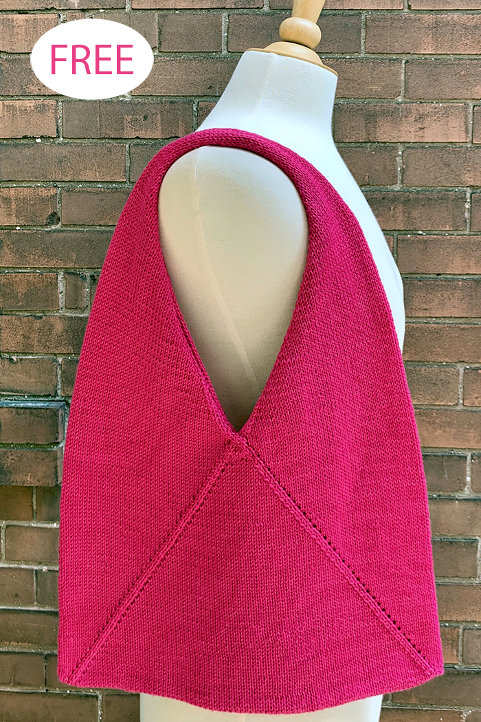 Free Linien Tote Knitting Pattern Set