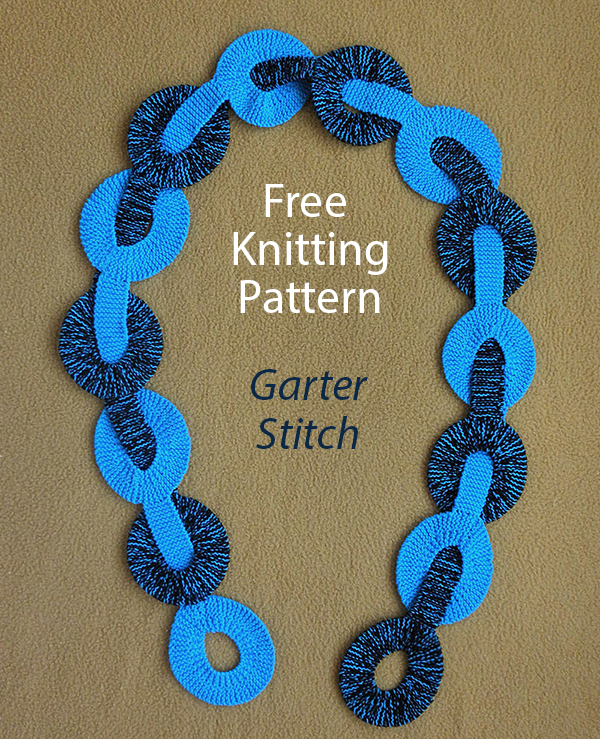 Free Linked Rings Scarf Knitting Pattern