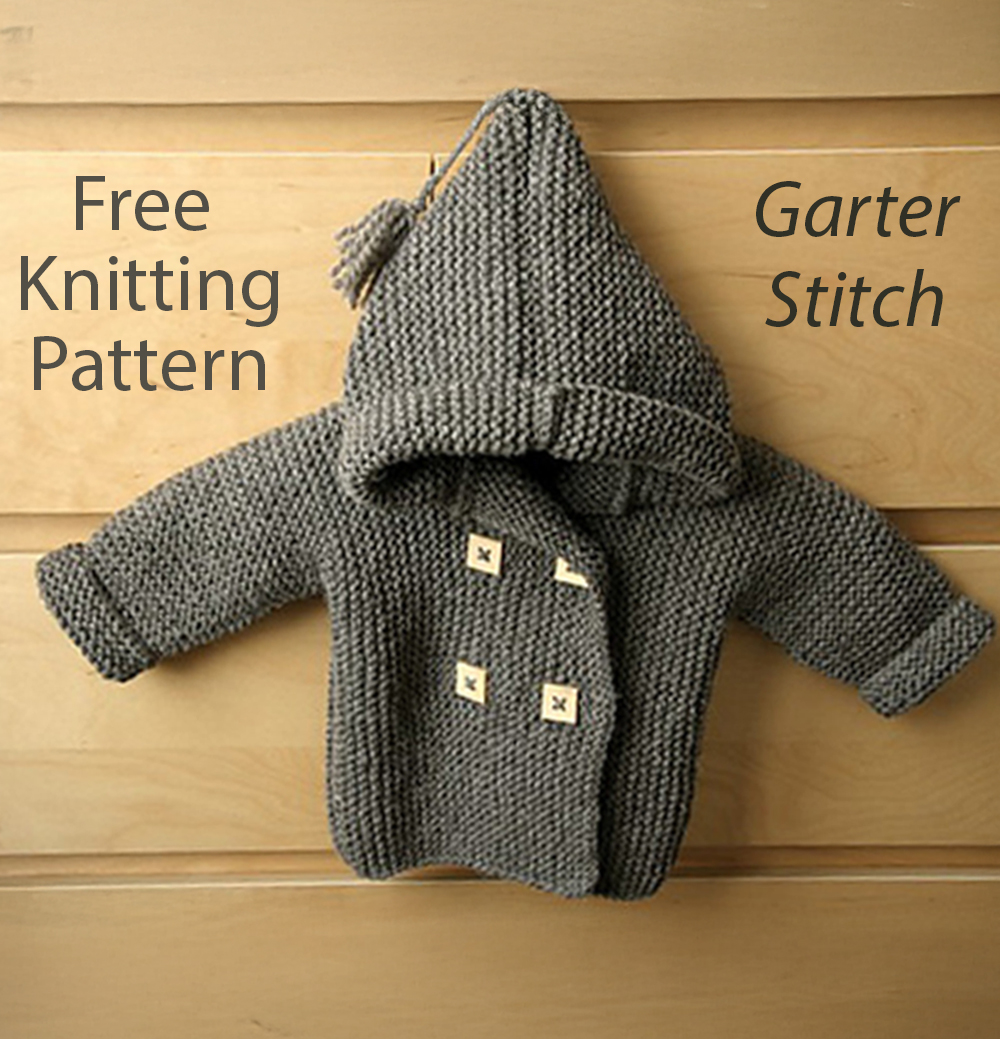 Free Knitting Pattern Garter Stitch Lino's Coat
