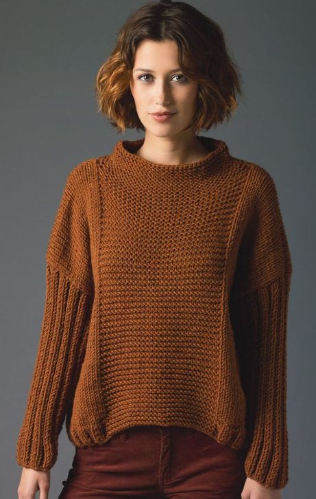 Long Sleeve Pullover Sweater Knitting Patterns- In the Loop Knitting