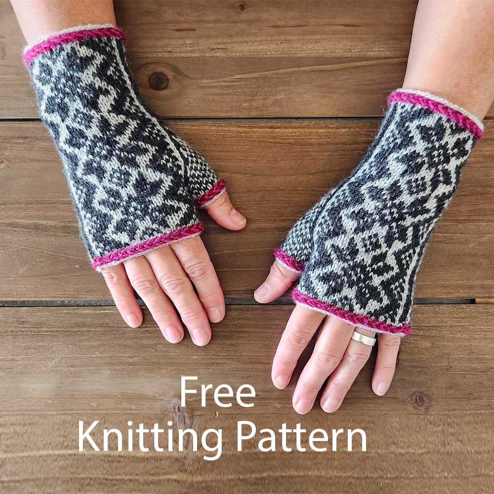 Free Fingerless Mitts Knitting Pattern Lit Mitts Wristwarmers