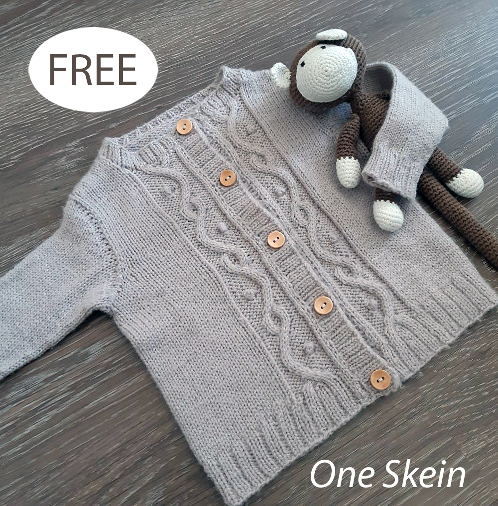Free Little Amandine Cardigan Knitting Pattern