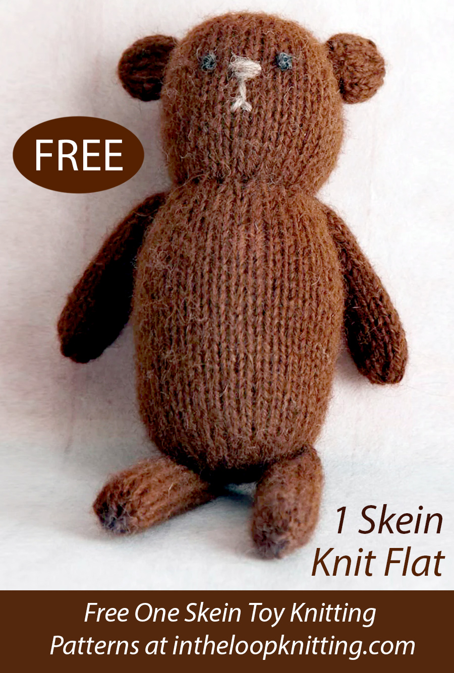 Free Easy Little Teddy Bear Knitting Pattern
