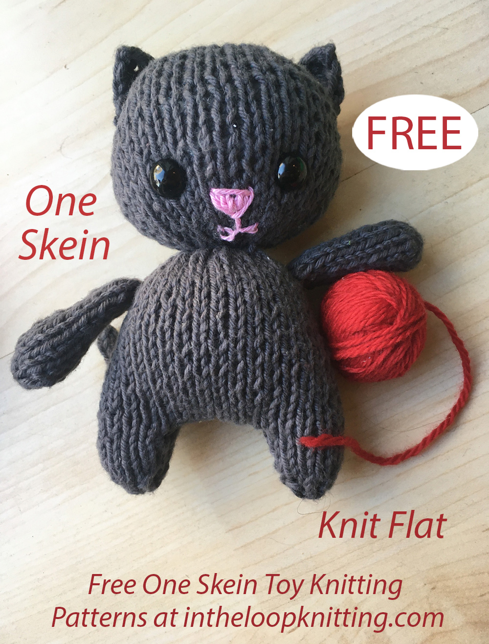 Free One Skein Little Cat Knitting Pattern