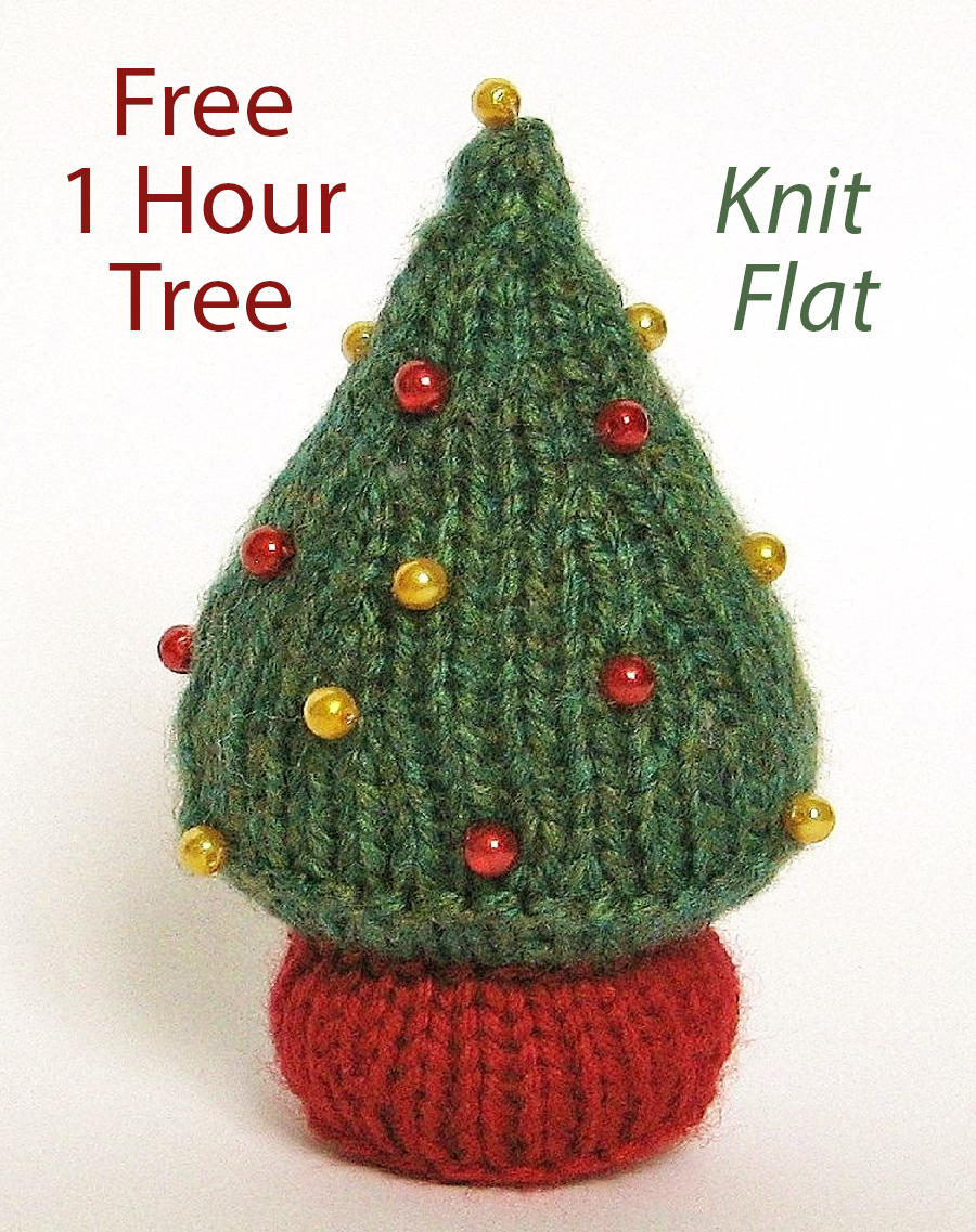 Free Little Christmas Tree Knitting Pattern