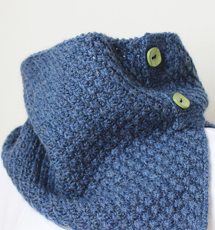 Knitting Pattern for Little Daisies Cowl