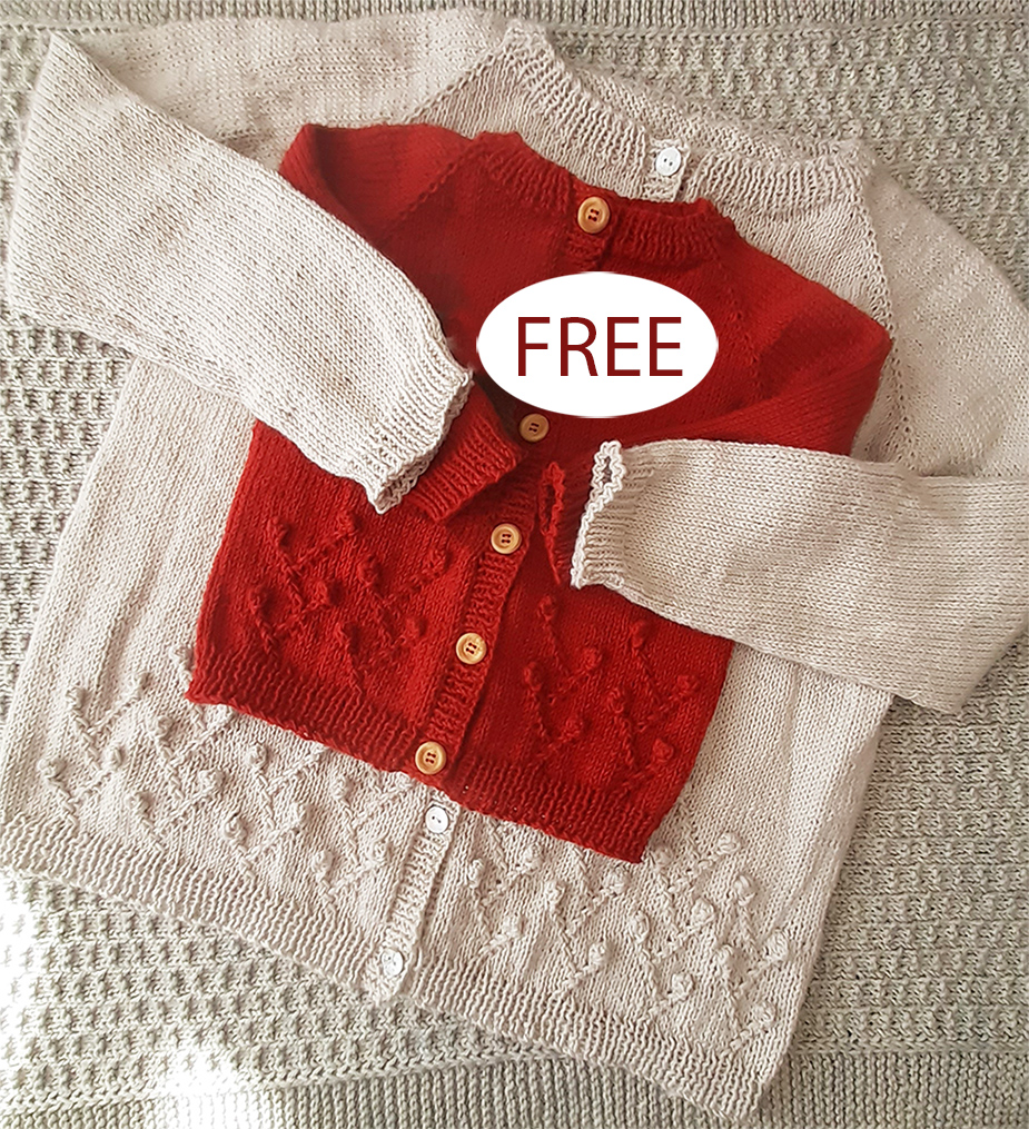 Little Damara Cardigan  Sweater Knitting Pattern