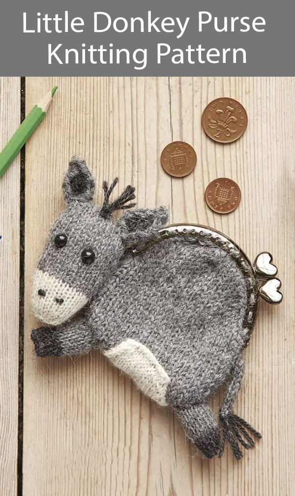 Donkey Purse Knitting Pattern