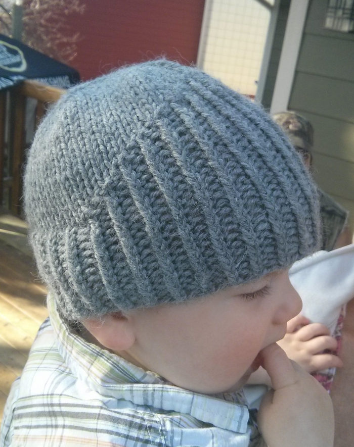 Free Knitting Pattern for Little Knight Baby Hat
