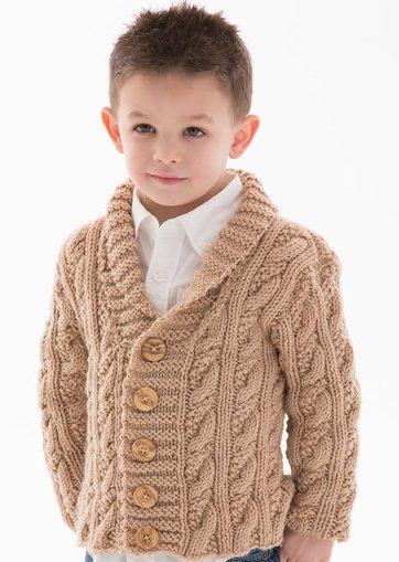 Free knitting pattern for Little Man Cardigan