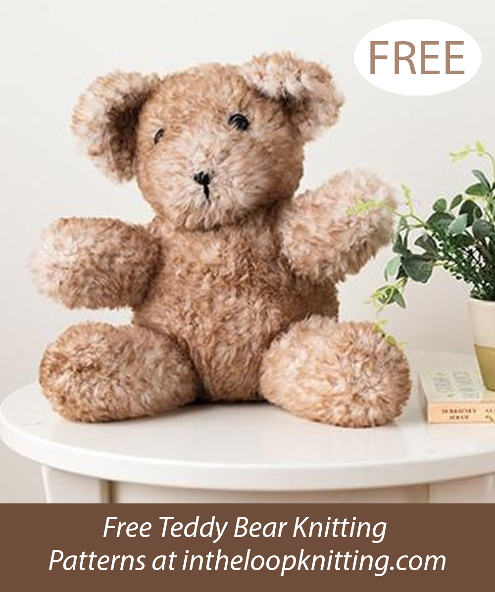 Free Little Mishka Teddy Bear Knitting Pattern