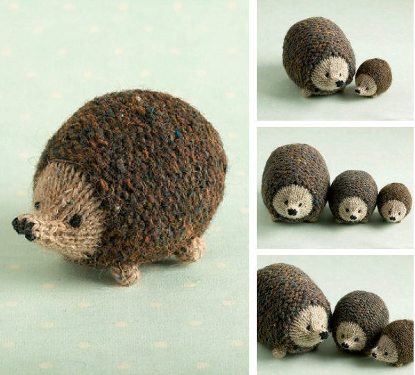 Knitting Pattern for Little Oddment Hedgehog