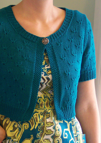 Free knitting pattern for Little Peacock Cardigan