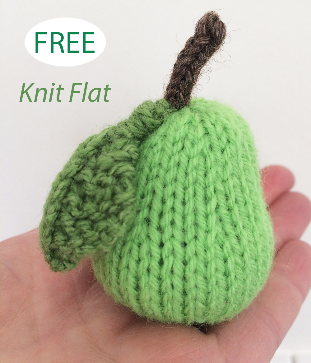 Free Little Pear Knitting Pattern