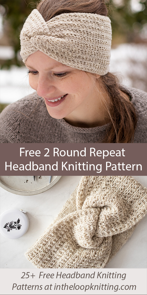 Free Headband Knitting Pattern Little Pebble Earwarmers