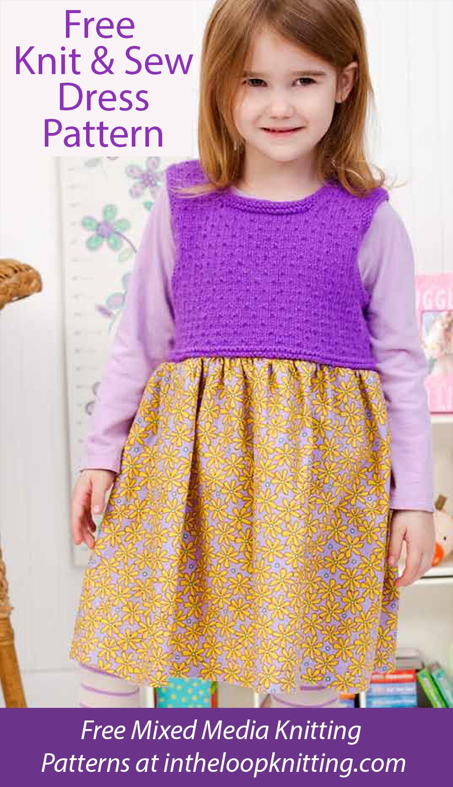 Free Little Princess Dress Knit and Sew Pattern