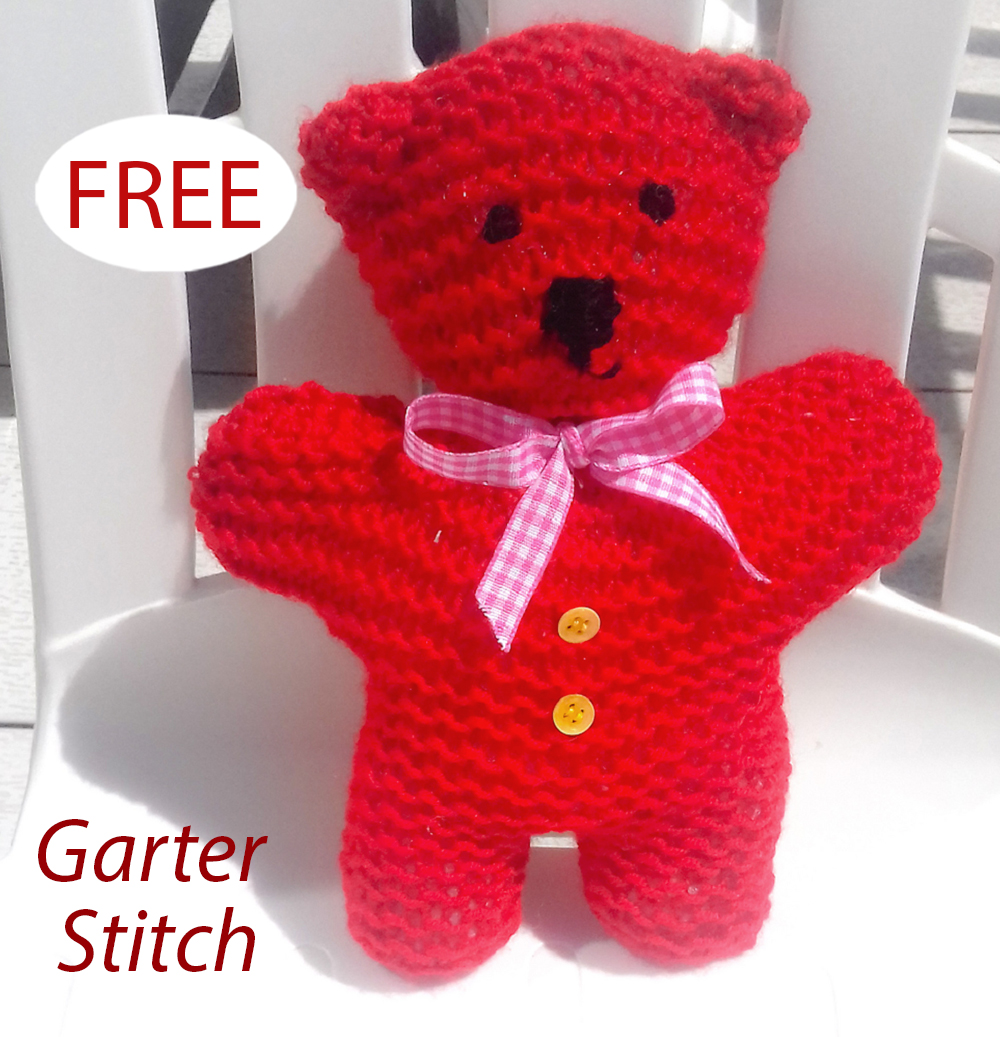 Free Knitting Pattern Little Red Teddy Bear