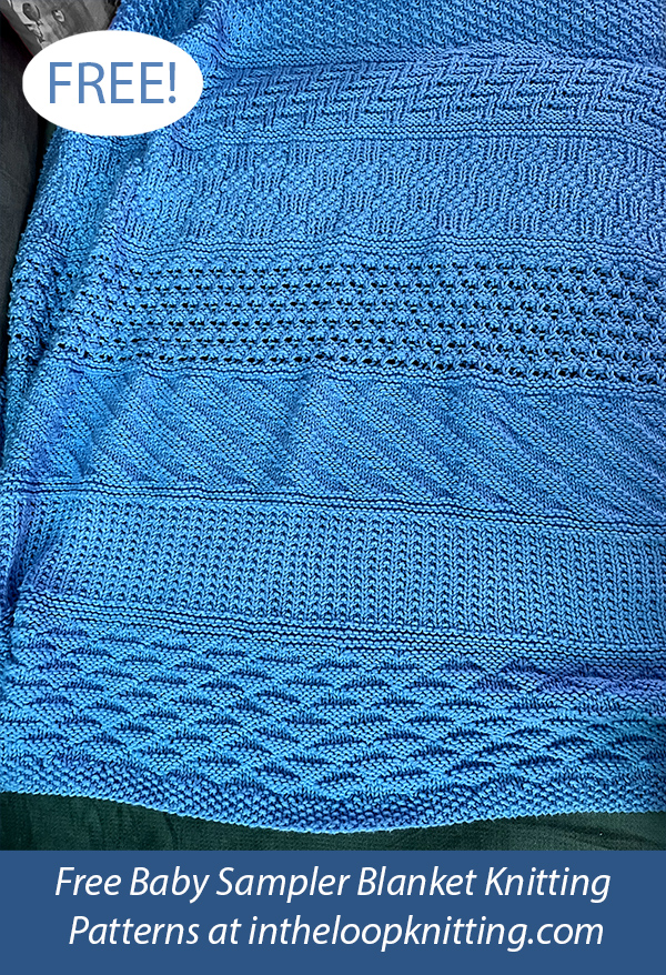 Free Easy Knitting Pattern for Little Snow Baby Blanket