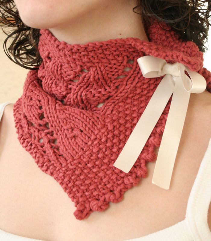 Free Knitting Pattern for Liza Rose Cowl