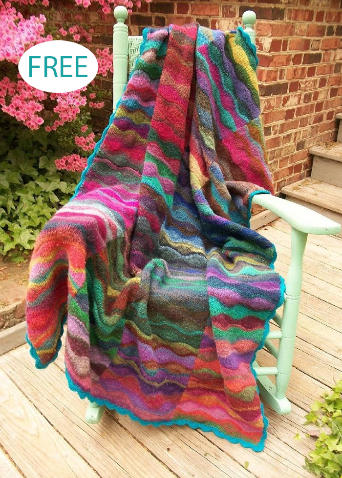 Free Knitting Pattern Lizard Ridge Afghan